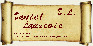 Daniel Laušević vizit kartica